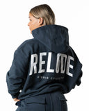 Hybrid Oversized Hoodie - Slate Blue