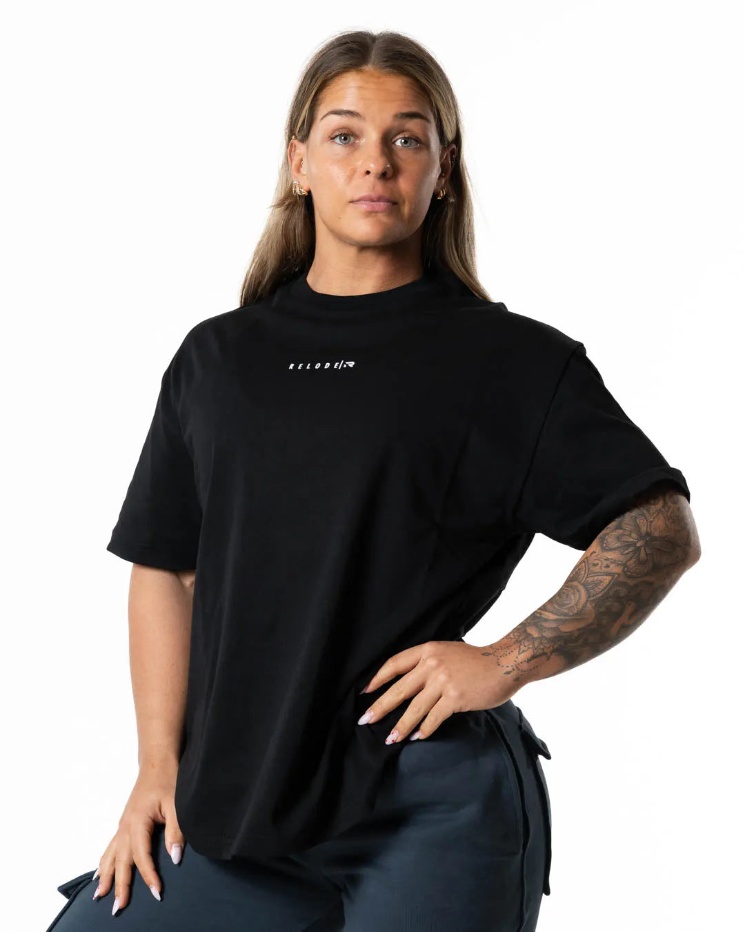 Hybrid Oversized T-shirt - Black