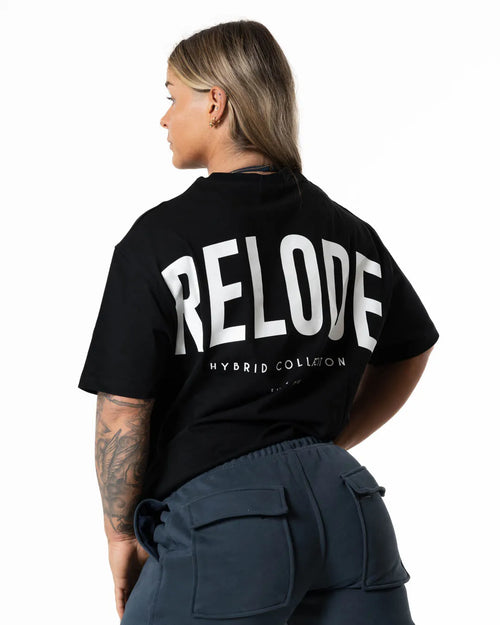 Hybrid Oversized T-shirt - Black