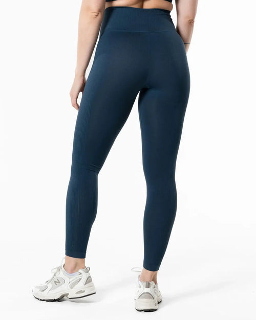 Slipstream Seamless Tights - Petrolblå