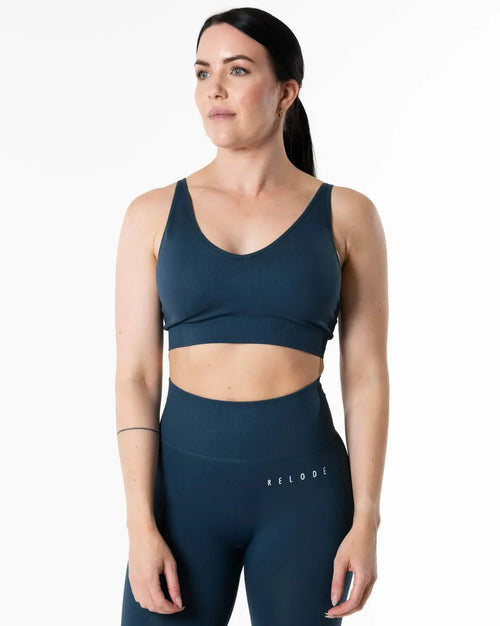 Slipstream Seamless Top - Teal Blue