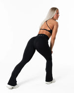Prime Scrunch Flared Tights - Black