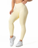 Aura Seamless Scrunch Leggings - Yellow
