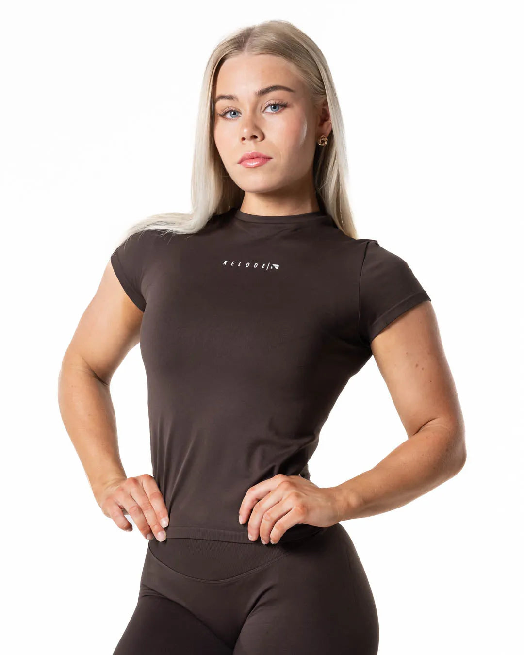 Aura Seamless T-shirt - Espresso brown