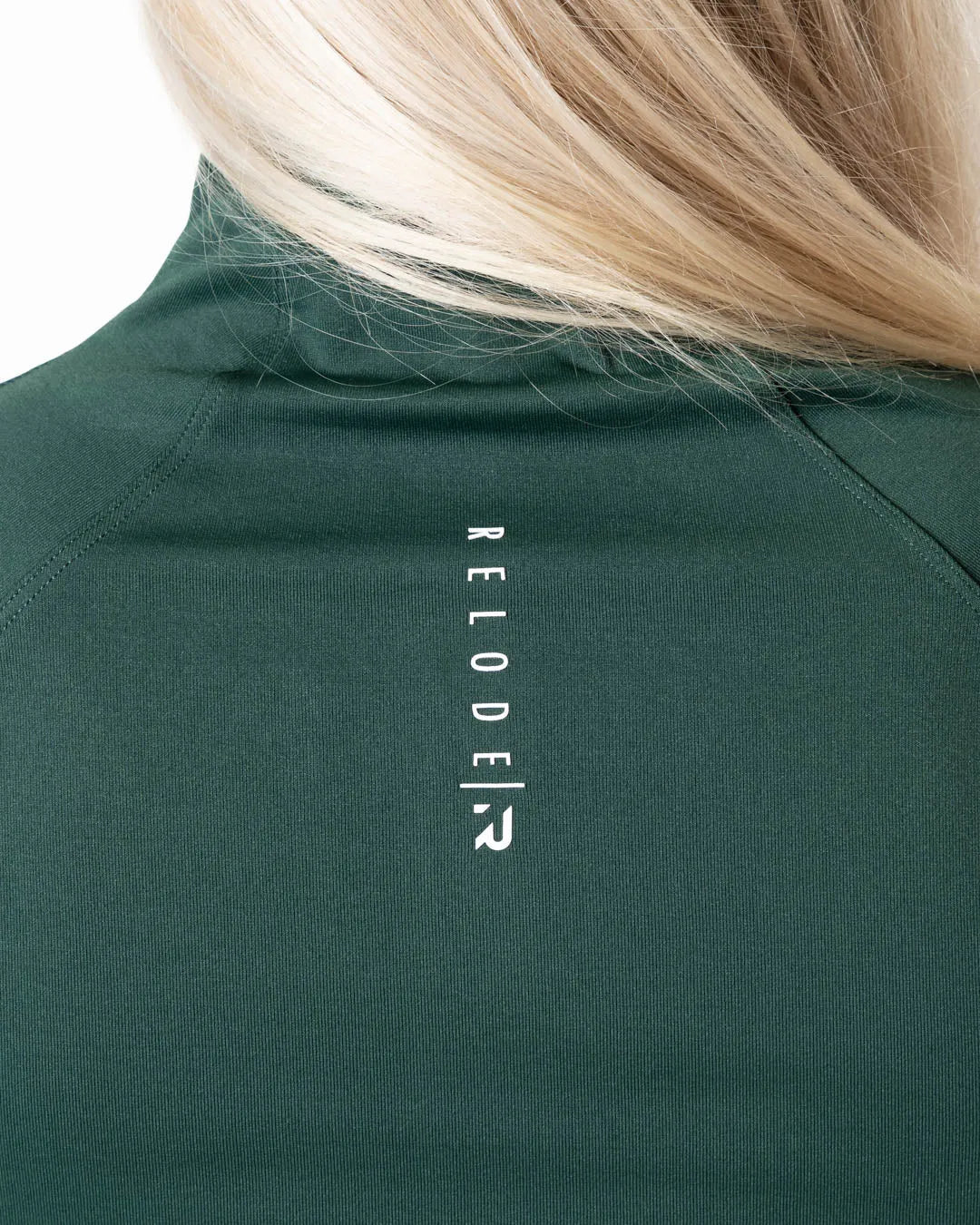 Aura Seamless Zip Longsleeve - Pine Green