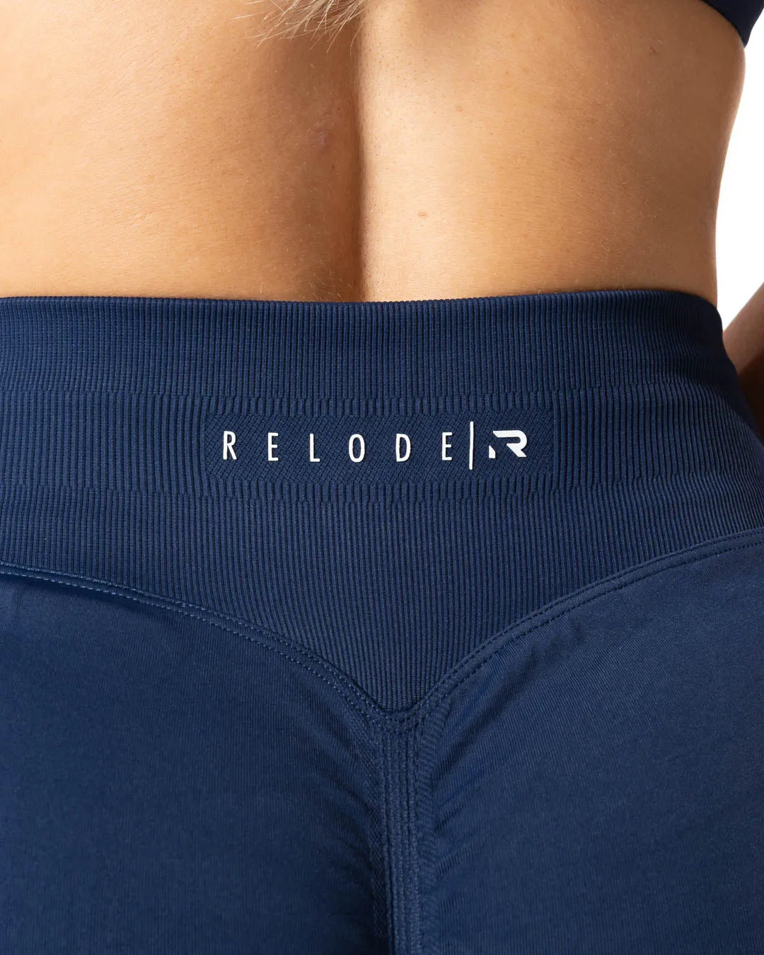 Aura Seamless Scrunch Shorts - Midnight Blue