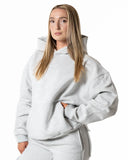 Hybrid Oversized Hoodie - Light Grey