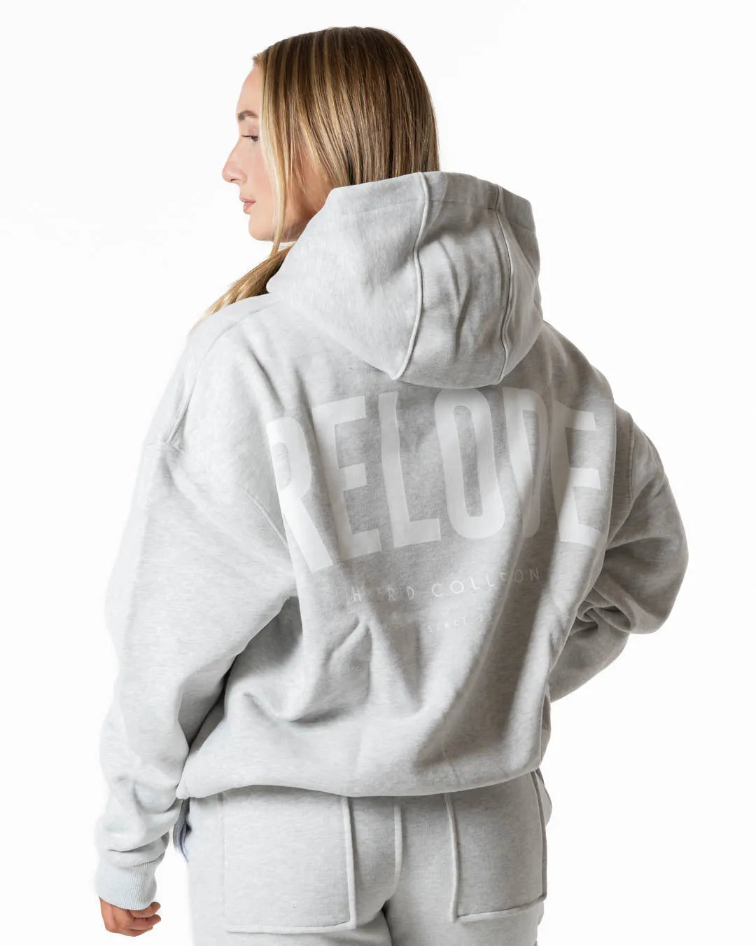 Hybrid Oversized Hoodie - Light Grey