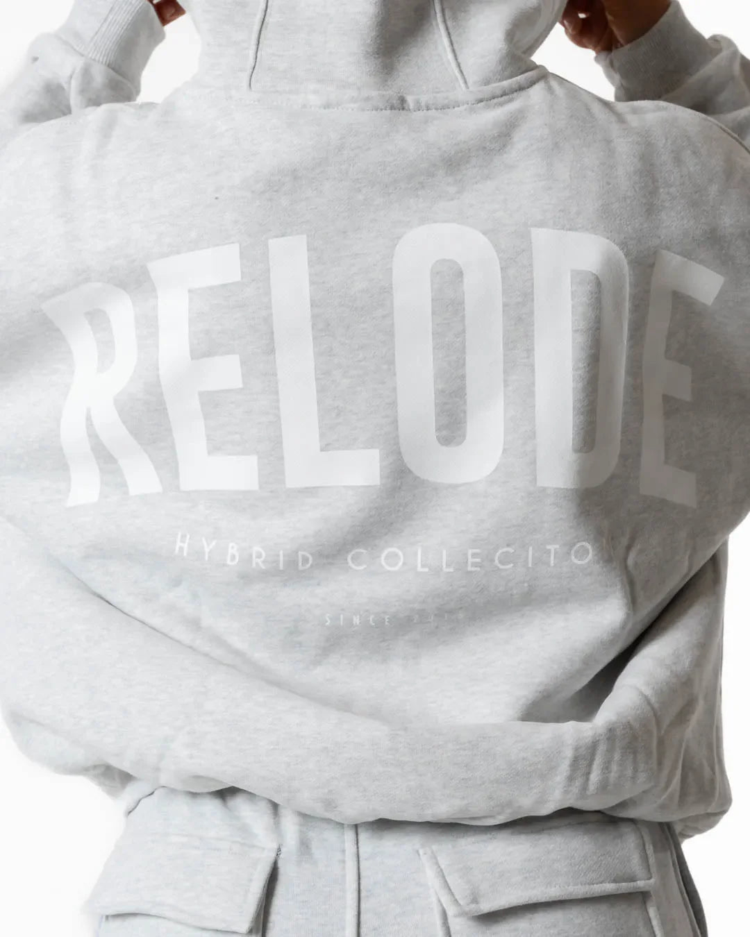 Hybrid Oversized Hoodie - Light Grey