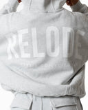 Hybrid Oversized Hoodie - Light Grey