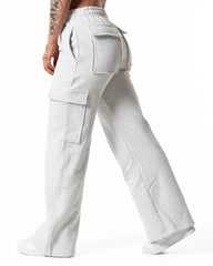 Hybrid Cargo Joggers - Light grey