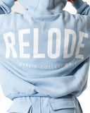Hybrid Oversized Hoodie - Light Blue