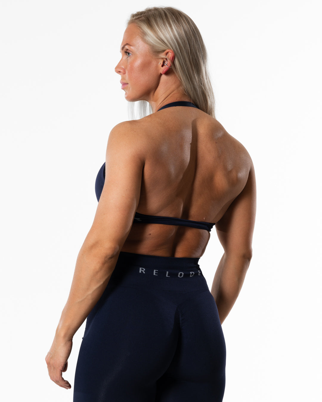 Prime Halterneck Top - Deep Blue