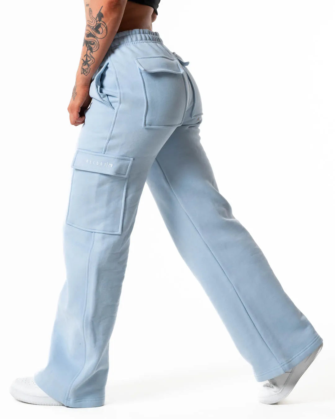 Hybrid Cargo Joggers - Light Blue