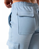 Hybrid Cargo Joggers - Light Blue