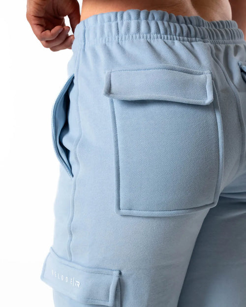 Hybrid Cargo Joggers - Light Blue