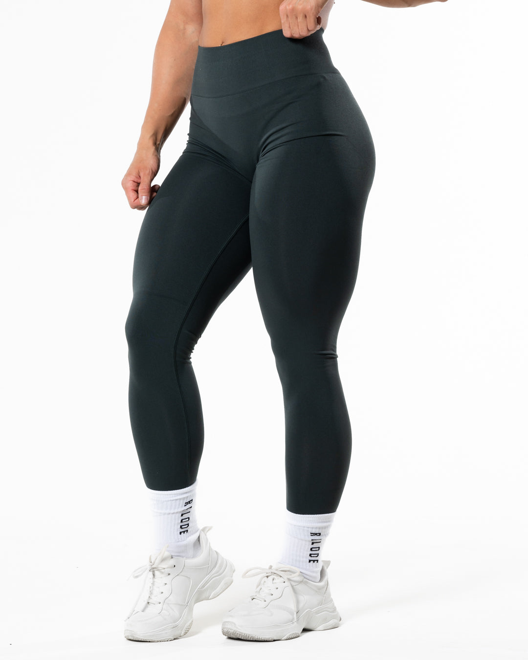 Prime Scrunch Tights - Deep Green