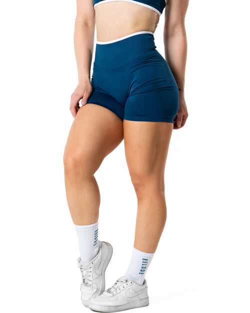 Hybrid Contrast Shorts - Blue