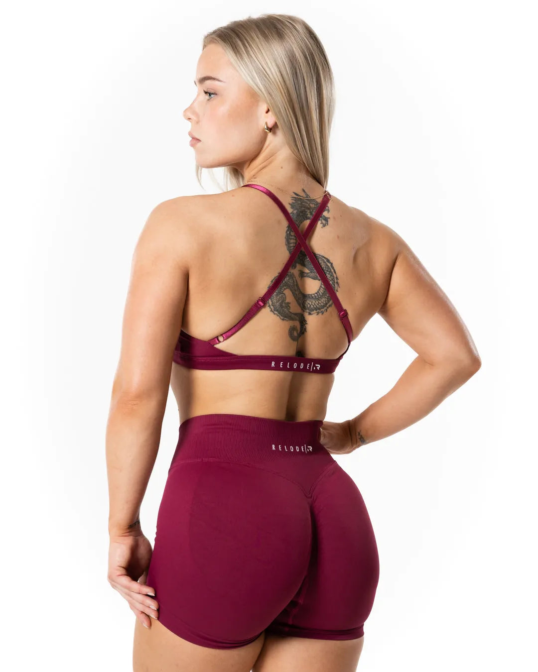 Aura Seamless Sports Bra - Cherry