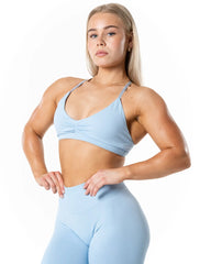 Aura Seamless Sports Bra - Light Blue