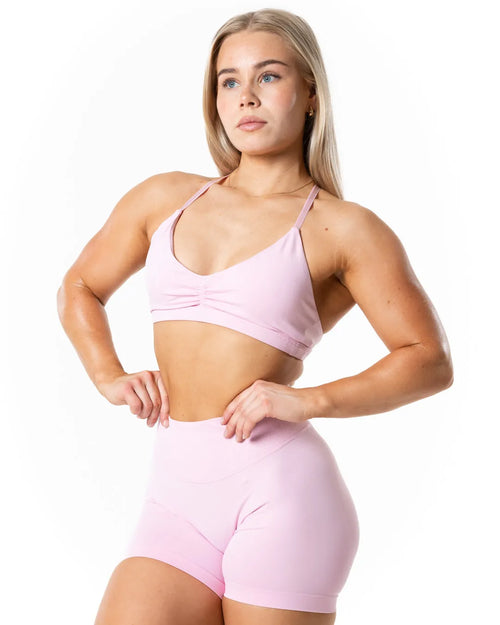 Aura Seamless Sports Bra - Light Pink