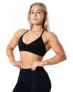 Aura Seamless Sports Bra - Black