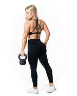 Aura Seamless Sports Bra - Black