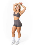 Aura Seamless Sports Bra - Earth Grey