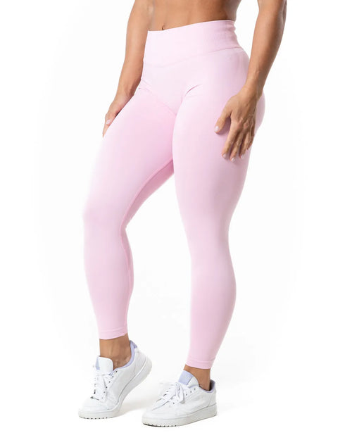 Aura Seamless Scrunch leggings - Light Pink