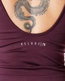 Hybrid Seamless Tank Top - Fig Red