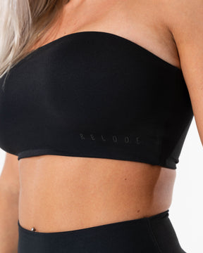 Clean Bandeau Top - Svart