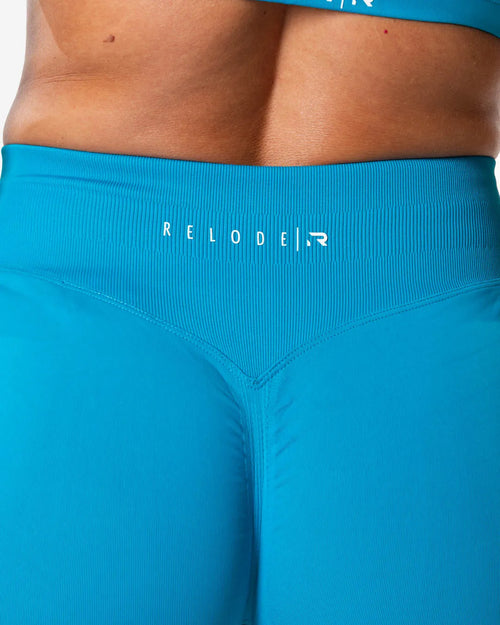 Aura Seamless Scrunch leggings - Aqua