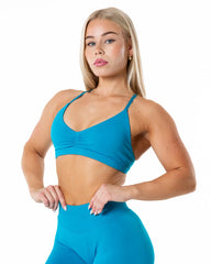 Aura Seamless Sports Bra - Aqua