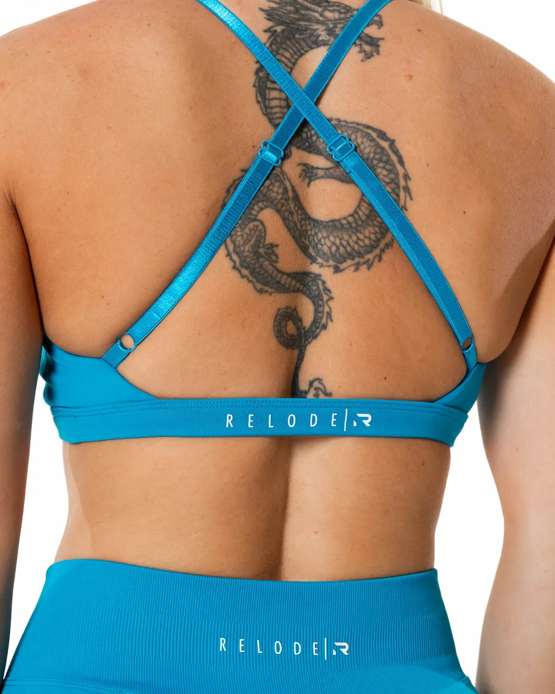 Aura Seamless Sports Bra - Aqua