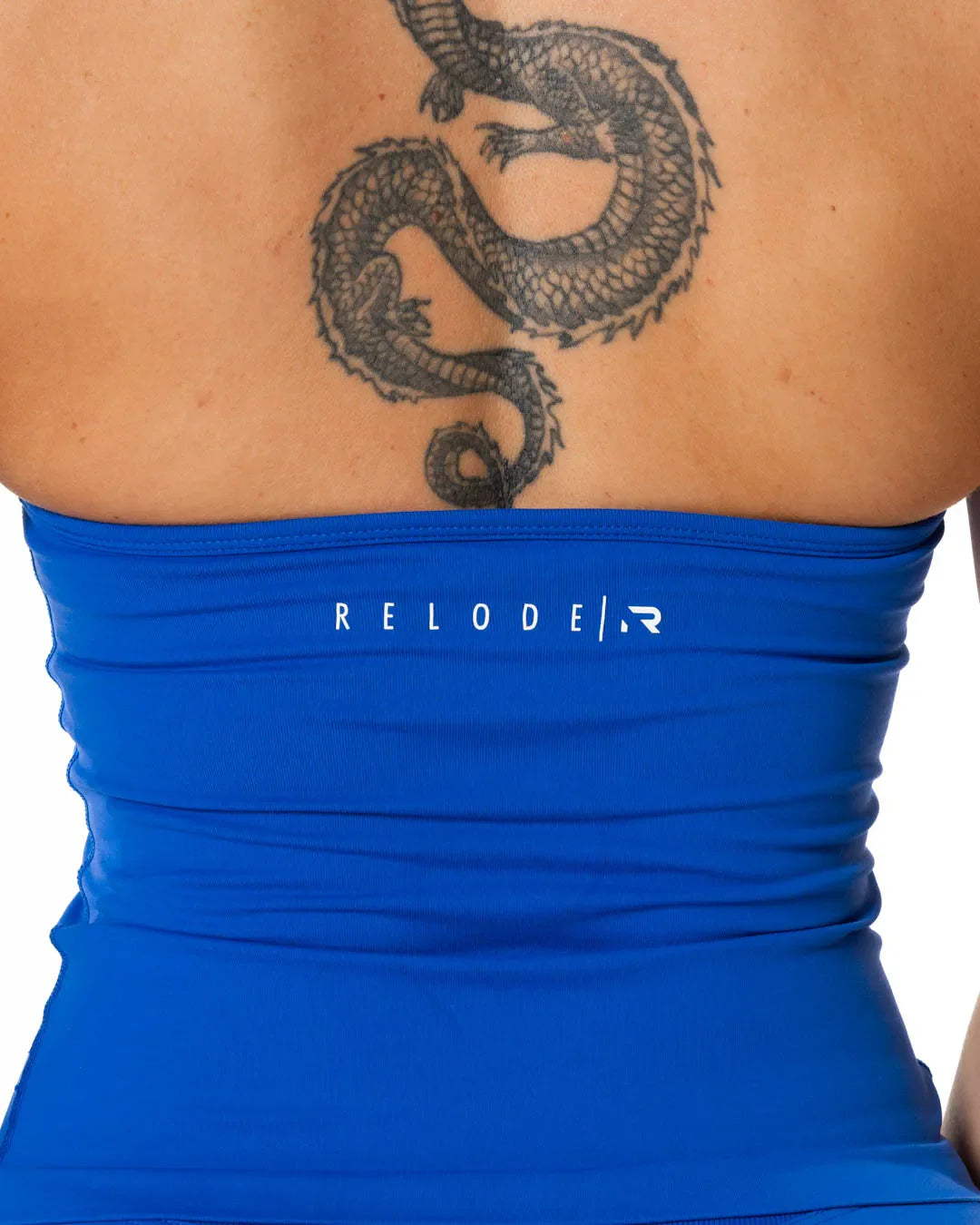 Aura Seamless Halterneck Top - Cobalt