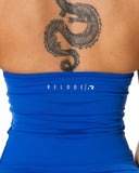 Aura Seamless Halterneck Top - Cobalt