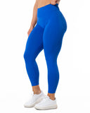 Aura Seamless Scrunch Leggings - Cobalt