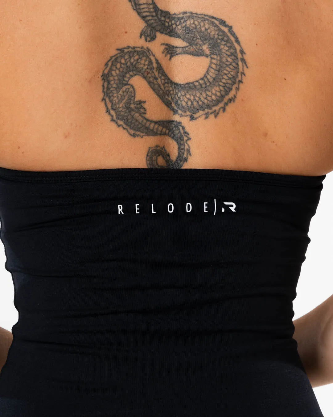 Aura Seamless Halterneck Top - Svart