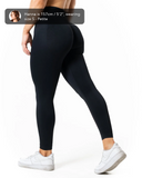 Aura Seamless Scrunch Leggings - Black