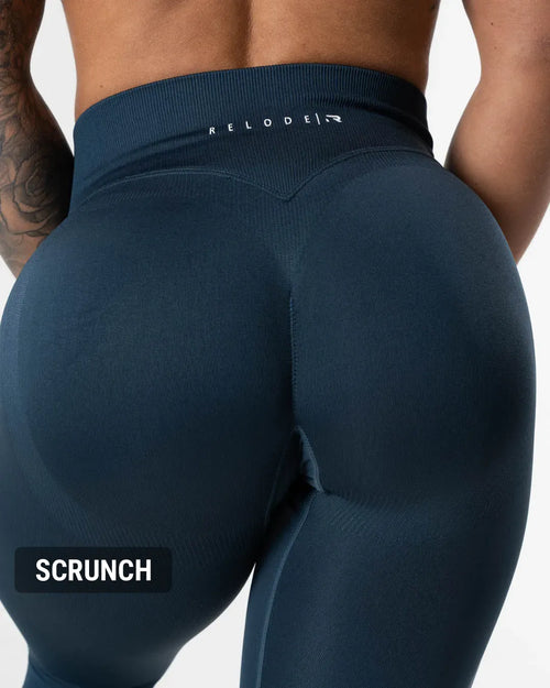 Hybrid Seamless Leggings - Dark Navy