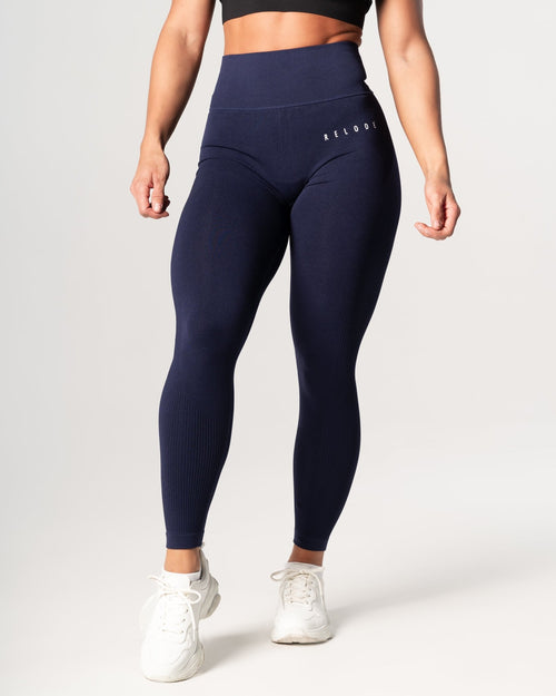 Slipstream Seamless Tights - Navy Blue