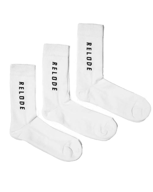 Training Socks 3-pack - Vit - RELODE.™