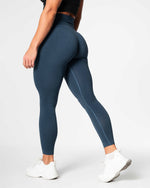 Slipstream Seamless Tights - Petrolblå