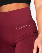 Slipstream Seamless Tights - Burgundy