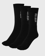 Training Socks 3-pack - Svart - RELODE.™